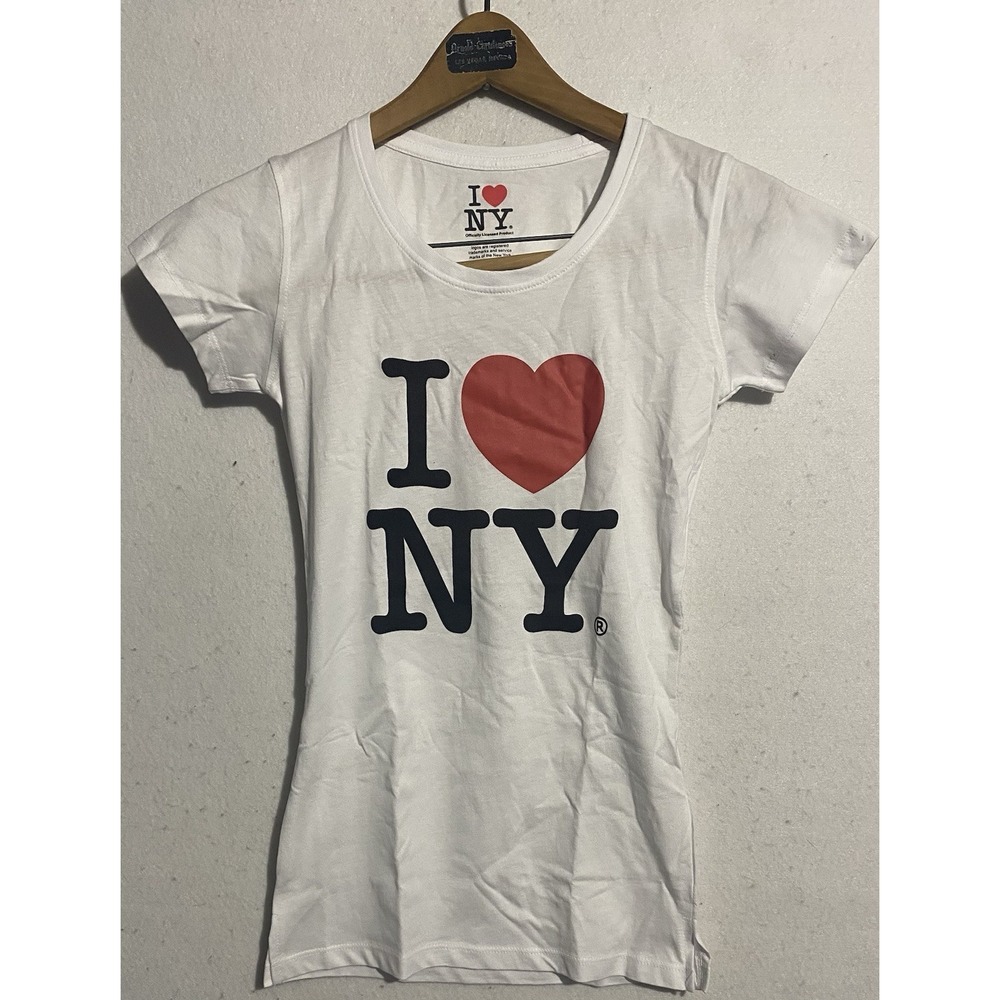 I Love New York T Shirt White Girls‎ Medium
